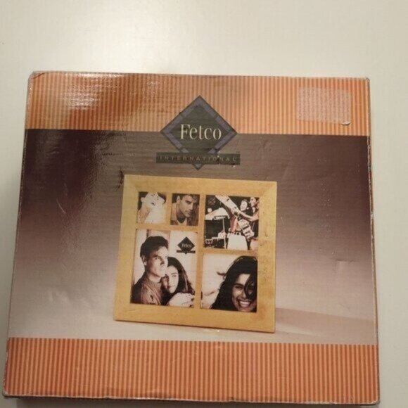 Gold Leaf Multi-Photo Collage Frame Hand-Finished 5x7 Wall/Tabletop Display . - Picture 2 of 4